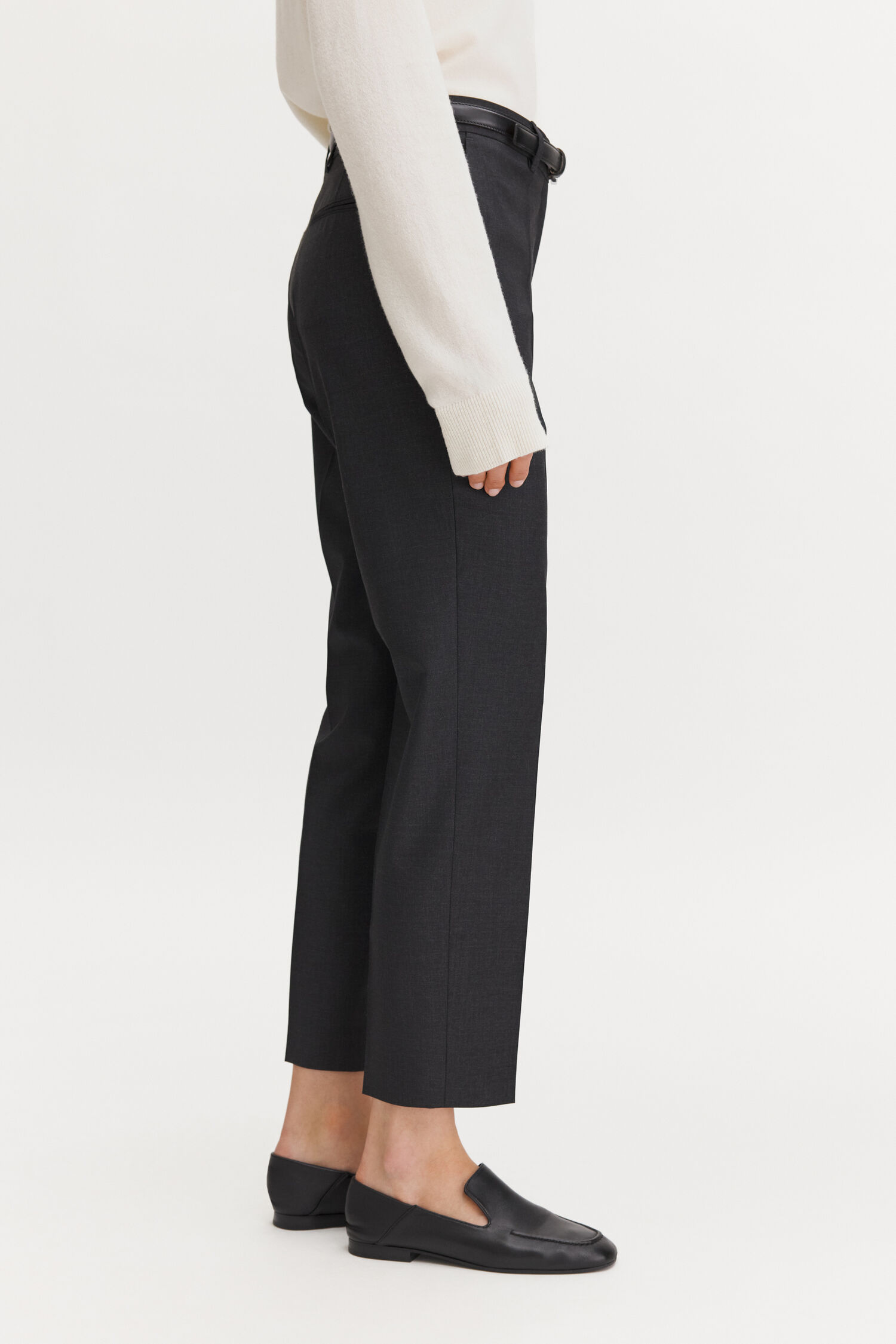 Emma Cropped Cool Wool Trousers